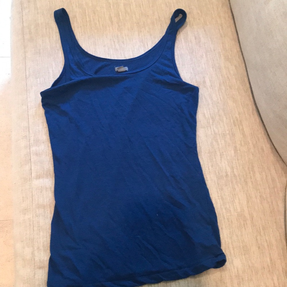 Aerie basic tank top dark blue
